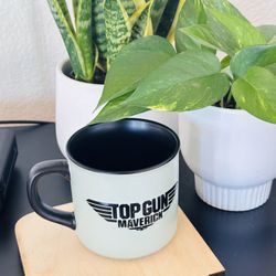 Talk to Me Goose" stoneware coffee mug