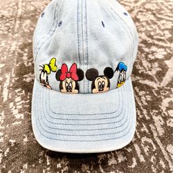 Disney Mickey Mouse Embroidered Cotton Adjustable Hat with Curved Brim