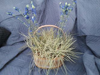 Faux lavender plant in Basket - pretty