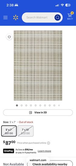  Texas House Blake Outdoor Area Rug 5'× 7'