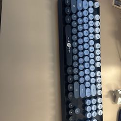 Gradient Blue Keyboard And Mouse