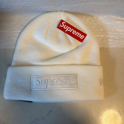 Supreme x New Era Black "S" Logo Beanie