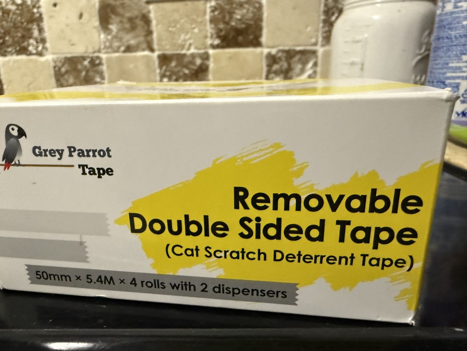 Cat scratch deterrent tape. Removable double sided tape. 