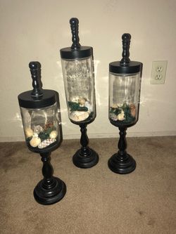 Set of 3 candle holders