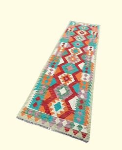 Multi Color 100% Wool Rug