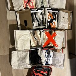 8 pairs of Nike air Jordan brand new