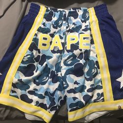 Bape ABC Camo Shorts - Blue