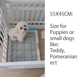 Smart Paws 3 Sizes Small Puppy Dog Toilet,Poodles Training Tray,Yorkie Pet Pads Holder