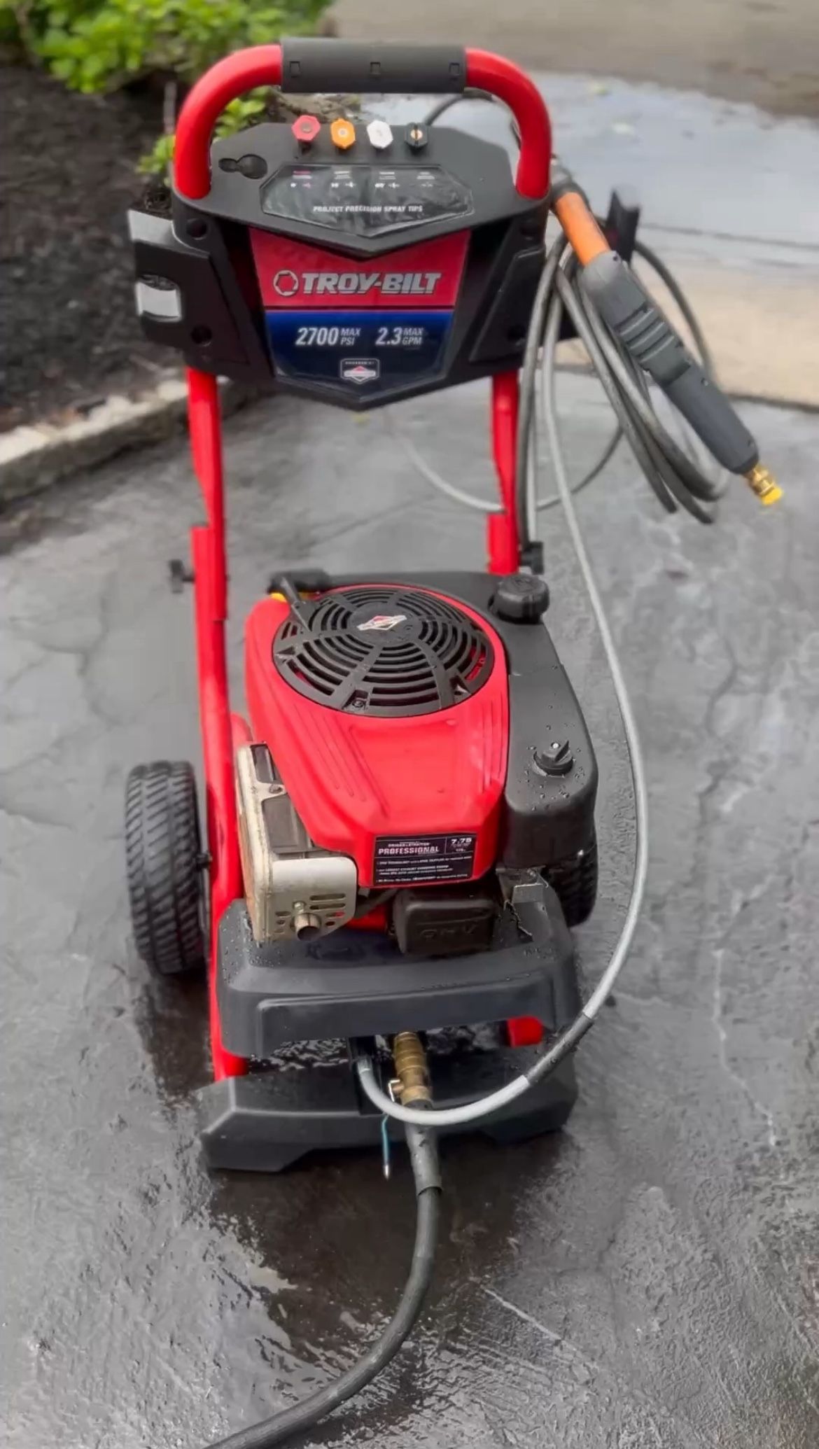 Pro Series Troy Bilt Gas Powered Pressure Washer