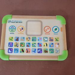 Leap Frog Touch And Learn Nature ABC  Board  -- Wooden Tablet And LED Screen 