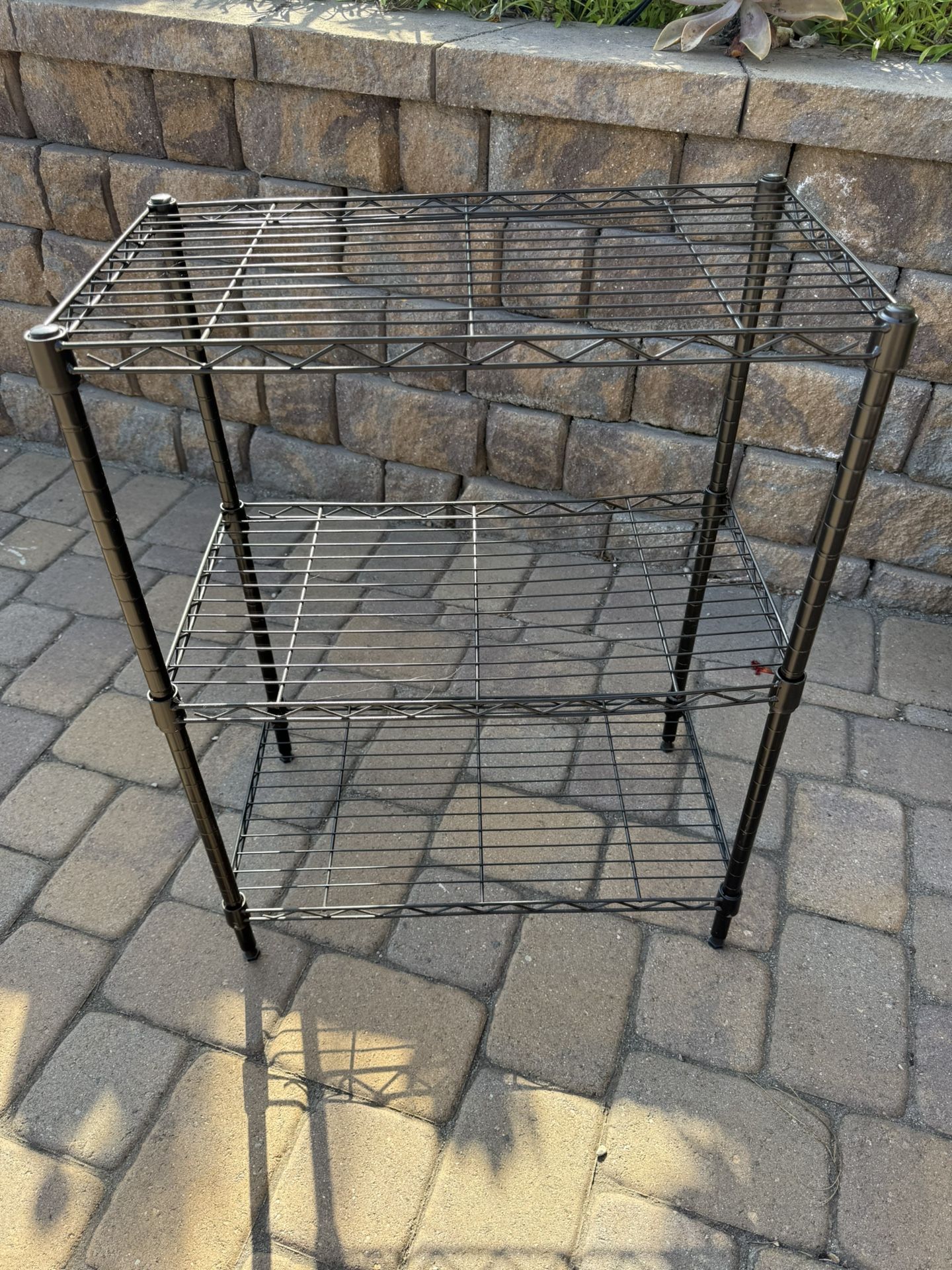 Shelving Unit 23” Wide 30” High 13 1/2” Deep Black