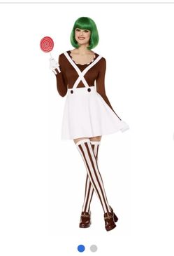 Women’s Oompa Loompa Dress Costume - Size Large