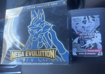Pokemon Mega Evolutions And White Flare Boosters Sealed
