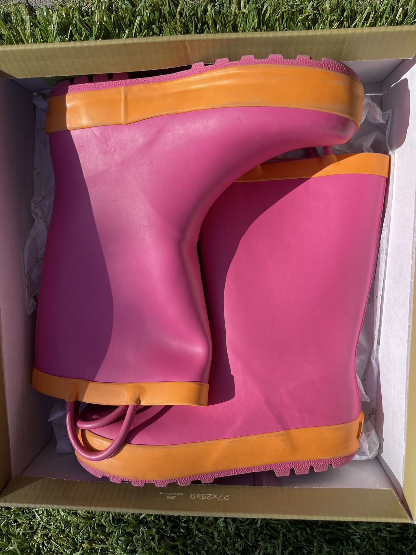 Girls Pink Rain Boots