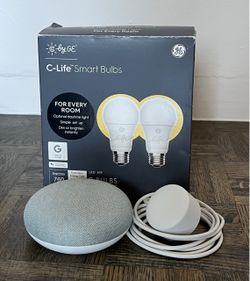 Google mini home and smart lightbulbs