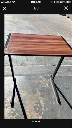 WALNUT FINISH END DESK