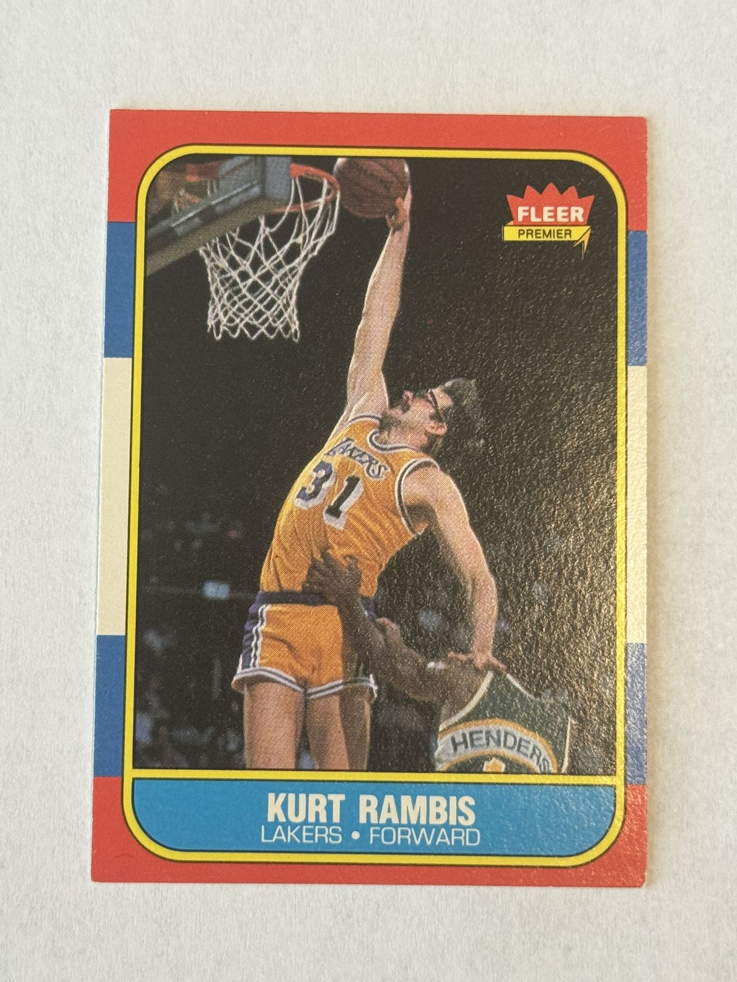 1986 Fleer Kurt Rambis #89 Lakers 