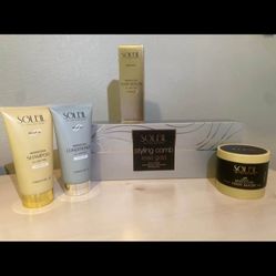 Styling Brush and Hair Products