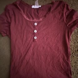 Medium Women Or Teens Red Top