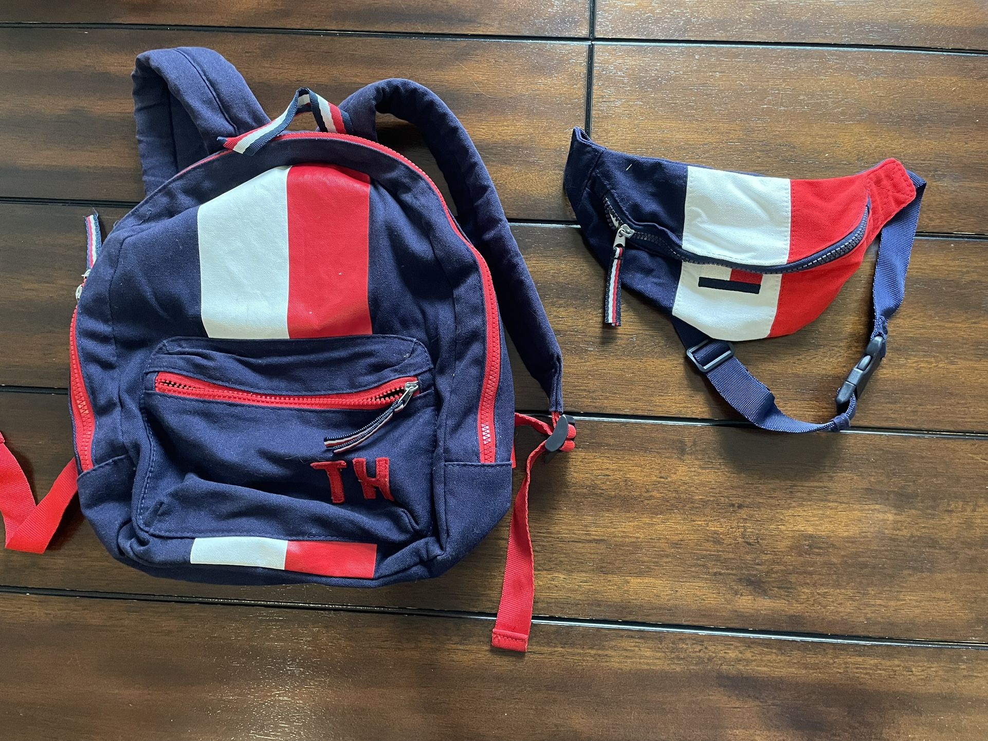 Tommy Hilfiger Kids Backpack And Belt Bag