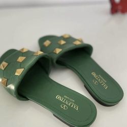 Valentino flat slippers. Size 7.5