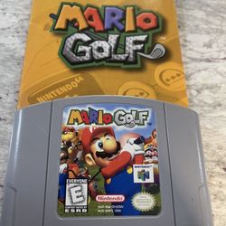 Mario Golf & Booklet For Nintendo 64 N64