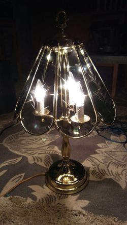 Antique vintage gold touch lamp