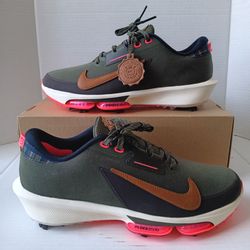Size 10.5 Nike Infinity Tour 2 NRG Men's Golf Shoes Cargo Khaki/Light British Tan