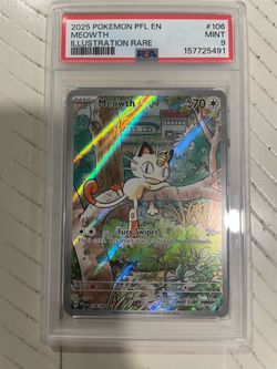 Meowth IR PSA 9 PFL #106 OBO
