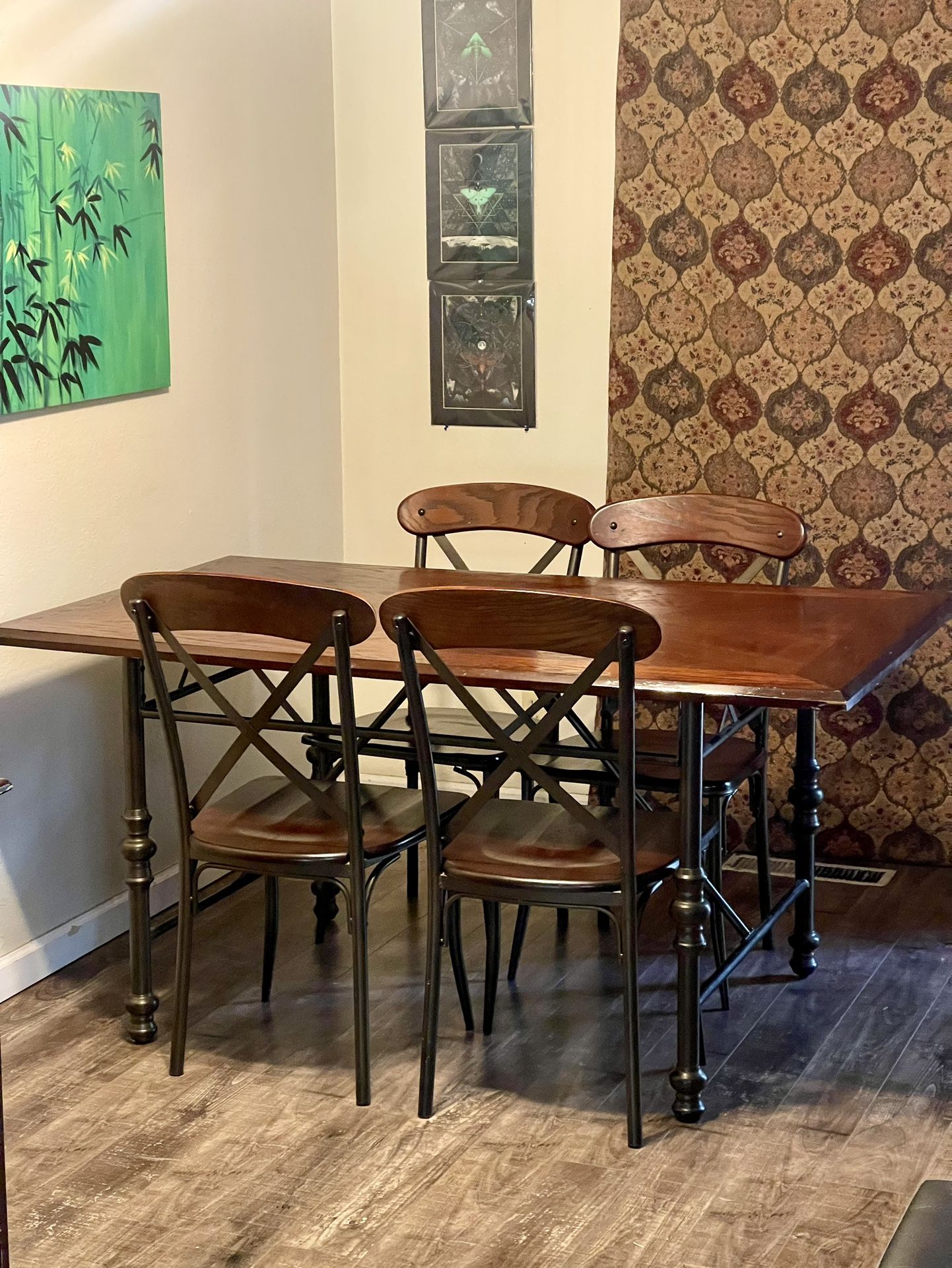 5-Piece Industrial Dining Table