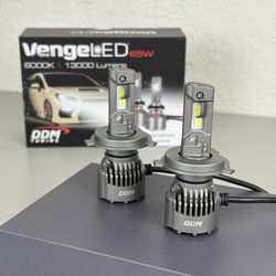 H4 LED Headlight Bulbs, Venge 65W By DDM Tuning