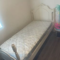 Twin Bed Frame With Mattress 