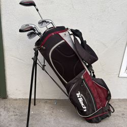 TiTech Golf Bag And Five Clubs