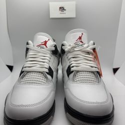 Jordan 4 White Cement (2025) All Sizes Available 