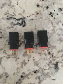 Traxxas Trx female to T-dean plug male adapters