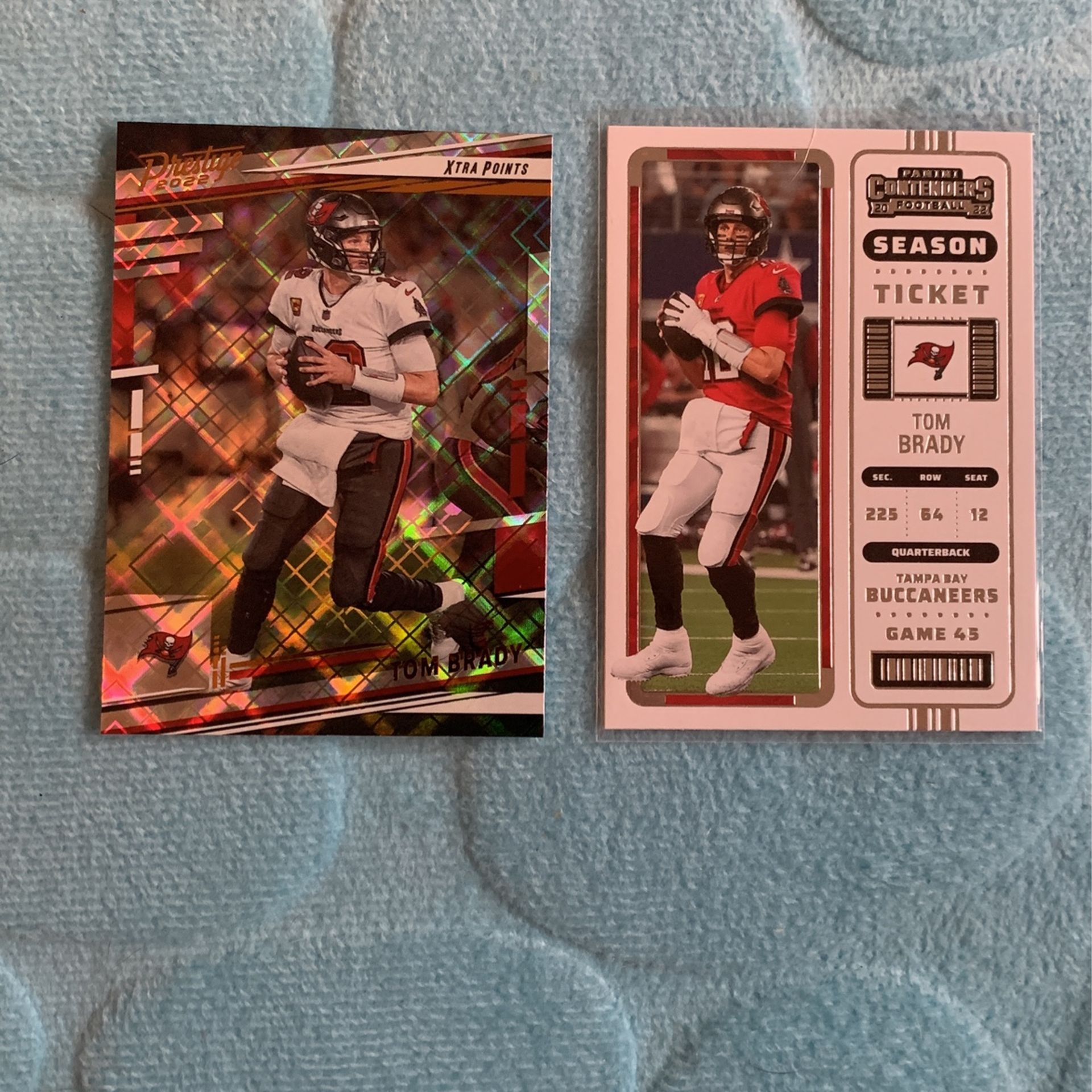 2022 Panini Tom Brady 2 card lot