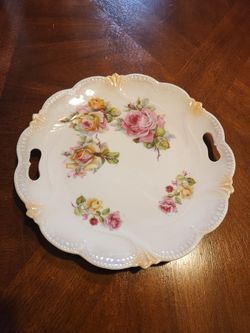 Vintage Cabinet Plate With Handles