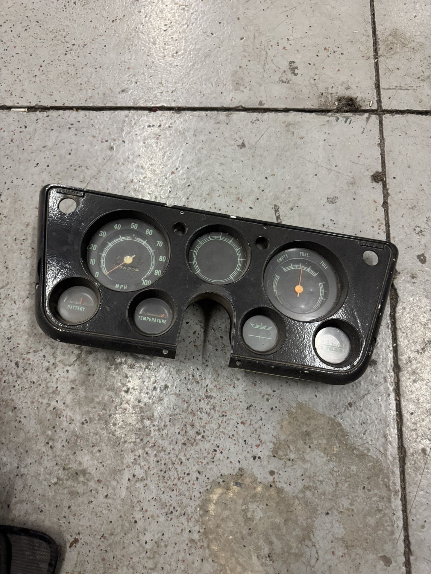 Old School Chevy Truck Gauge Cluster . Fits Older C10 And Blazer