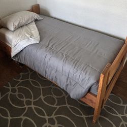 Solid Wood Twin-over Twin Bunk Bed