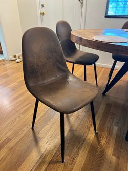 6 mid century modern chairs
