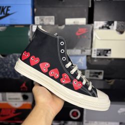 Size 12M - Converse Chuck 70 “PLAY Multi-Heart Black”