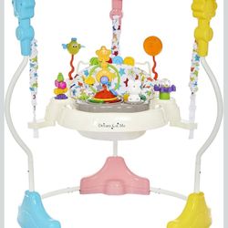 Dream On Me Zany 2-in-1 Baby Activity Center and Bouncer in Star Print