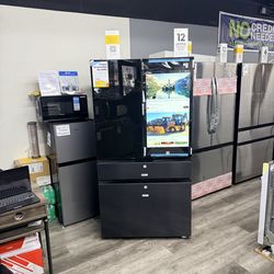 💕 SAMSUNG AI VISION INSIDE FAMILY HUB XL SCREEN BESPOKE REFRIGERATOR 💕 AUTO-OPEN DOORS & BEVERAGE CENTER💕