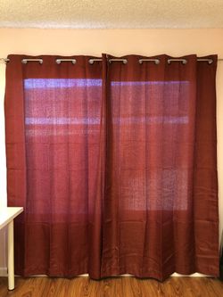 Window curtain 52” W x 84” L