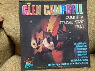 Glen Campbell Country Music Star no. 1 vinyl record