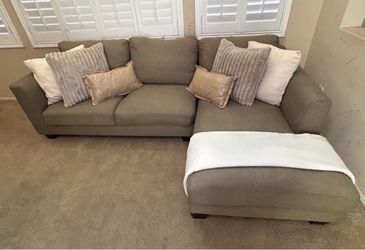 2-piece Olive Green Sectional