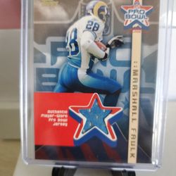 Rams Marshall Faulk Jersey Card