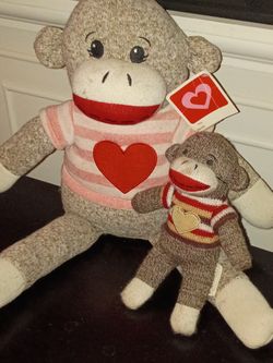($15 both) Dan Dee Sock Monkey Stuff