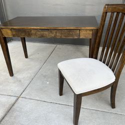 Tribeca Wood Desk with Matching Chair