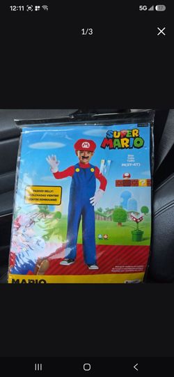 Mario Bros. Child Costume 3T/4T